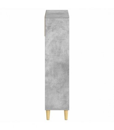 vidaXL Shoe Cabinet DELFT 78 x 24 x 103 cm Engineered Wood — Colour: Concrete grey