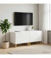 vidaXL TV Cabinet High Gloss White Engineered Wood — V0672276435
