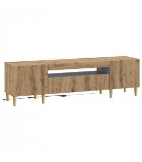 vidaXL LED TV Cabinet Artisan Oak Engineered Wood — V0672276441