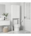 vidaXL Toilet Cabinet DELFT White 66 x 25.5 x 190 cm Engineered Wood