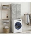vidaXL Toilet Cabinet DELFT Concrete Grey 66 x 25.5 x 190 cm