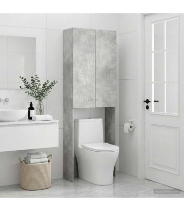 vidaXL Toilet Cabinet DELFT Concrete Grey 66 x 25.5 x 190 cm