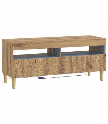 vidaXL LED TV Cabinet Artisan Oak Engineered Wood — V0672276458