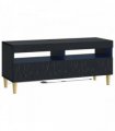 vidaXL LED TV Cabinet Black Engineered Wood — V0672276459