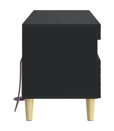 vidaXL LED TV Cabinet Black Engineered Wood — V0672276459