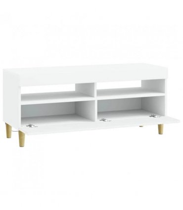 vidaXL LED TV Cabinet White Engineered Wood — V0672276462