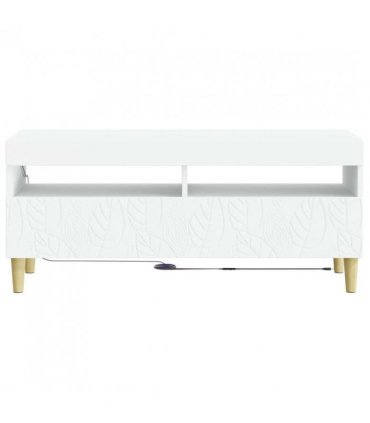 vidaXL LED TV Cabinet White Engineered Wood — V0672276462