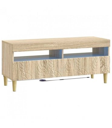 vidaXL LED TV Cabinet Sonoma Oak Engineered Wood — V0672276464