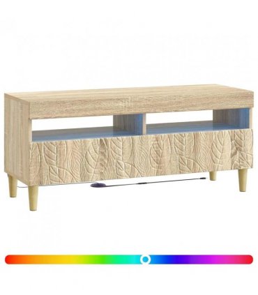 vidaXL LED TV Cabinet Sonoma Oak Engineered Wood — V0672276464