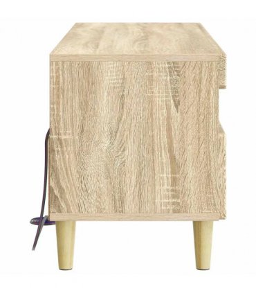 vidaXL LED TV Cabinet Sonoma Oak Engineered Wood — V0672276464