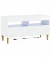 vidaXL LED TV Cabinet High Gloss White Engineered Wood — V0672276465