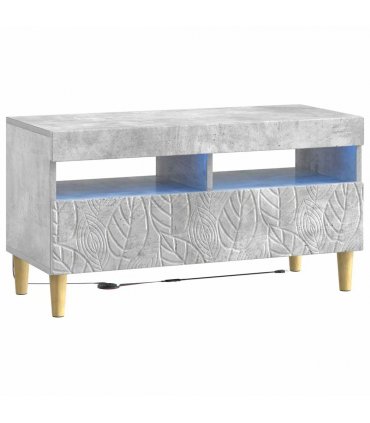 vidaXL LED TV Cabinet Concrete Grey Engineered Wood — V0672276468