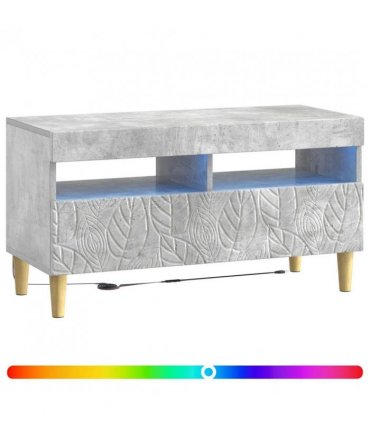 vidaXL LED TV Cabinet Concrete Grey Engineered Wood — V0672276468