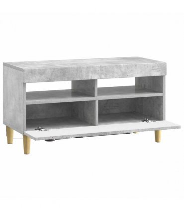 vidaXL LED TV Cabinet Concrete Grey Engineered Wood — V0672276468