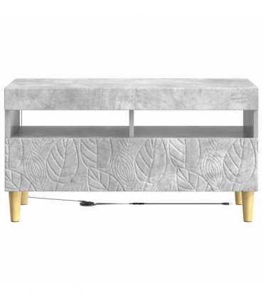 vidaXL LED TV Cabinet Concrete Grey Engineered Wood — V0672276468