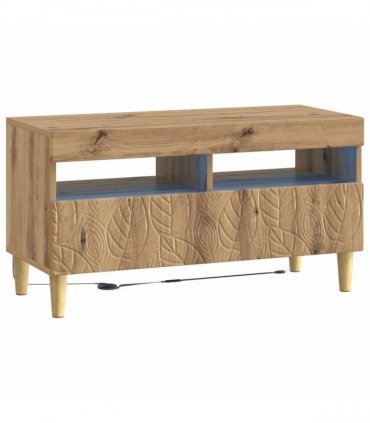 vidaXL LED TV Cabinet Artisan Oak Engineered Wood — V0672276469