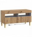 vidaXL LED TV Cabinet Artisan Oak Engineered Wood — V0672276469