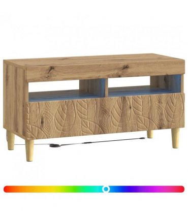 vidaXL LED TV Cabinet Artisan Oak Engineered Wood — V0672276469
