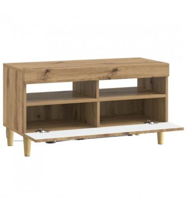 vidaXL LED TV Cabinet Artisan Oak Engineered Wood — V0672276469