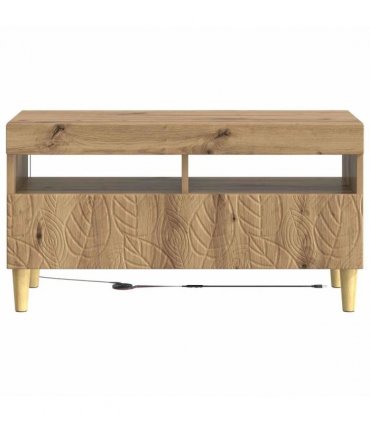 vidaXL LED TV Cabinet Artisan Oak Engineered Wood — V0672276469