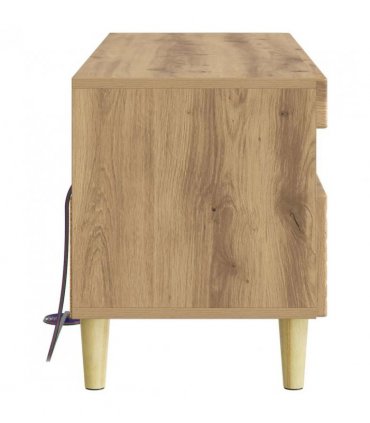 vidaXL LED TV Cabinet Artisan Oak Engineered Wood — V0672276469