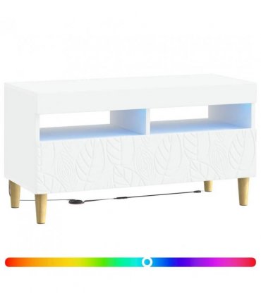 vidaXL LED TV Cabinet White Engineered Wood — V0672276472