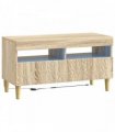 vidaXL LED TV Cabinet Sonoma Oak Engineered Wood — V0672276473