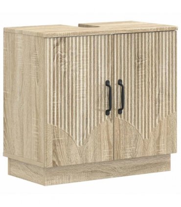 vidaXL Bathroom Sink Cabinet HOORN Sonoma Oak 59.5 x 31.5x 56 cm