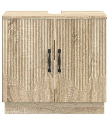 vidaXL Bathroom Sink Cabinet HOORN Sonoma Oak 59.5 x 31.5x 56 cm
