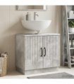 vidaXL Bathroom Sink Cabinet HOORN Concrete Grey 59.5 x 31.5x 56 cm