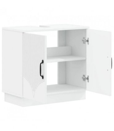 vidaXL Bathroom Sink Cabinet HOORN White 59.5 x 31.5x 56 cm