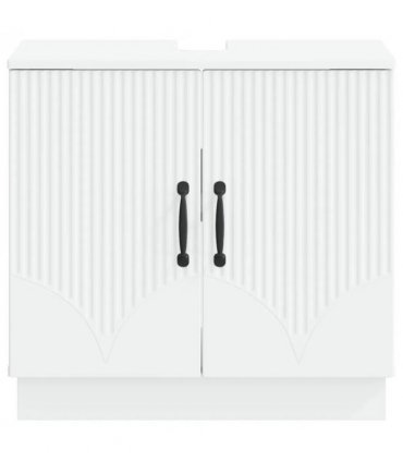vidaXL Bathroom Sink Cabinet HOORN White 59.5 x 31.5x 56 cm