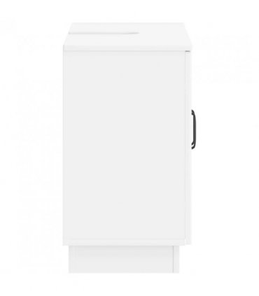 vidaXL Bathroom Sink Cabinet HOORN White 59.5 x 31.5x 56 cm