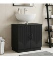 vidaXL Bathroom Sink Cabinet HOORN Black 59.5 x 31.5x 56 cm