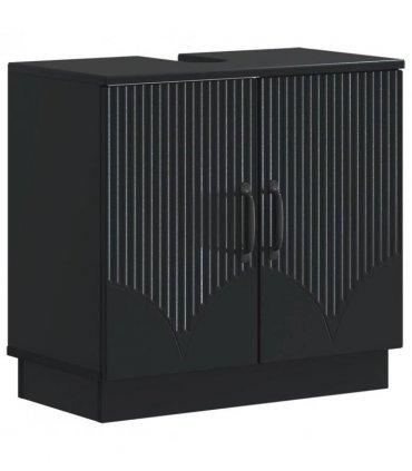 vidaXL Bathroom Sink Cabinet HOORN Black 59.5 x 31.5x 56 cm
