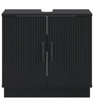 vidaXL Bathroom Sink Cabinet HOORN Black 59.5 x 31.5x 56 cm