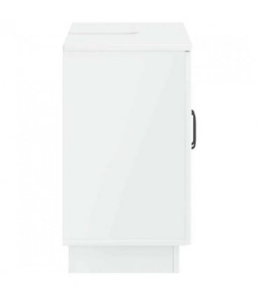 vidaXL Bathroom Sink Cabinet HOORN High Gloss White 59.5 x 31.5x 56 cm