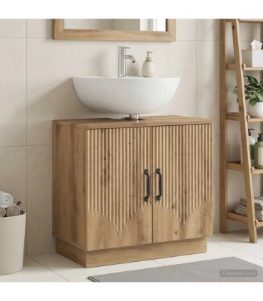 vidaXL Bathroom Sink Cabinet HOORN Artisan Oak 59.5 x 31.5x 56 cm