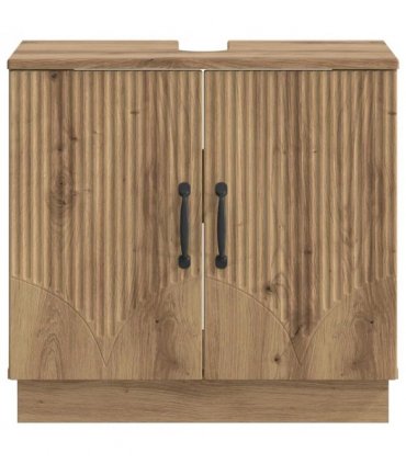 vidaXL Bathroom Sink Cabinet HOORN Artisan Oak 59.5 x 31.5x 56 cm