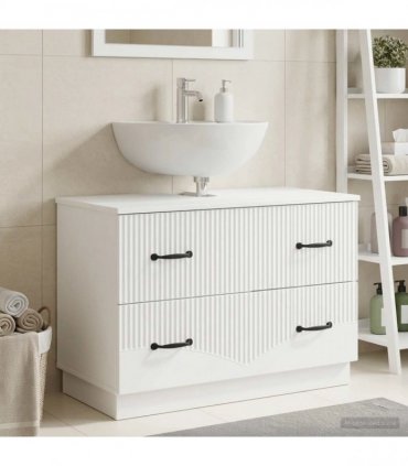 vidaXL Bathroom Sink Cabinet HOORN White 82 x 41x 56 cm