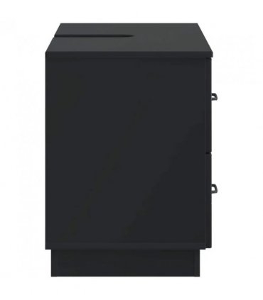 vidaXL Bathroom Sink Cabinet HOORN Black 82 x 41x 56 cm