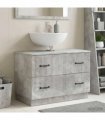 vidaXL Bathroom Sink Cabinet HOORN Concrete Grey 82 x 41x 56 cm
