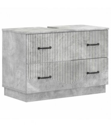 vidaXL Bathroom Sink Cabinet HOORN Concrete Grey 82 x 41x 56 cm