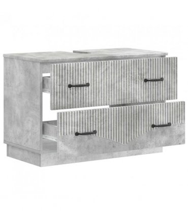 vidaXL Bathroom Sink Cabinet HOORN Concrete Grey 82 x 41x 56 cm
