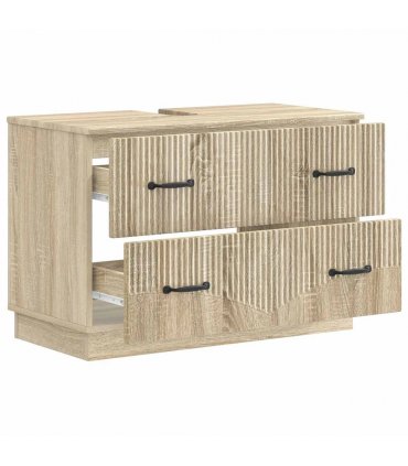 vidaXL Bathroom Sink Cabinet HOORN Sonoma Oak 82 x 41x 56 cm
