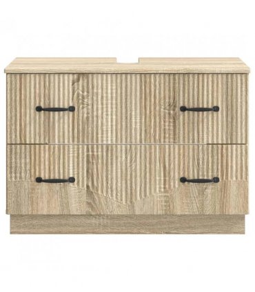 vidaXL Bathroom Sink Cabinet HOORN Sonoma Oak 82 x 41x 56 cm