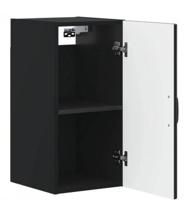 vidaXL Bathroom Wall Cabinet HOORN Black 30 x 31 x 59 cm