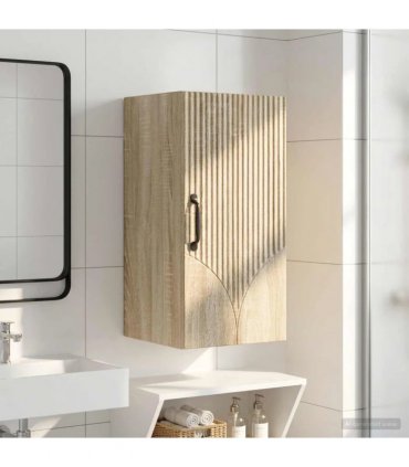 vidaXL Bathroom Wall Cabinet HOORN Sonoma Oak 30 x 31 x 59 cm