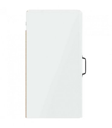 vidaXL Bathroom Wall Cabinet HOORN High Gloss White 30 x 31 x 59 cm
