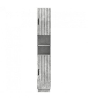 vidaXL Bathroom Cabinet with Open Shelf HOORN Concrete Grey